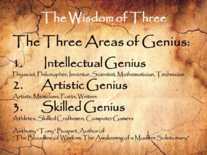 The Wisdom of Three Areas of Genius